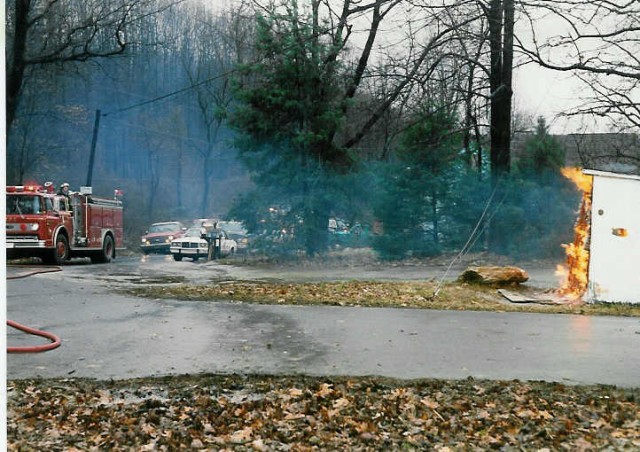 Assisting Gap at a fire on Limeville Road... 1/92